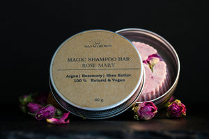 Rose-Mary Shampoo Bar (für trockene & brüchige Haare) - MAYAS SECRETS